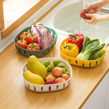 洗菜盆沥水篮厨房家用塑料洗水果蔬菜淘米漏水神器多用收纳滤水筛