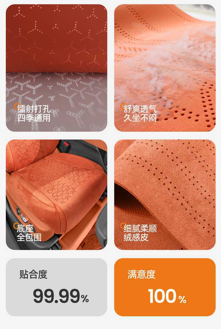 Car Seat Cover for Li Auto i8 All Seasons Rams Suede