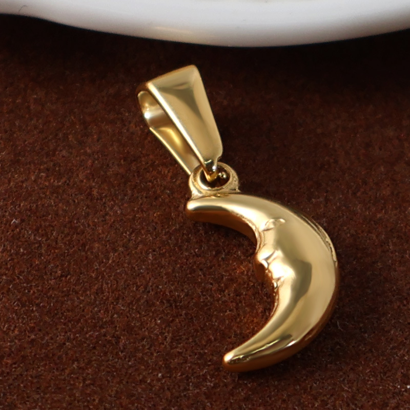 4g Weight Pendant Jewelry Making Type 14.1*11.2mm, 18.8*13mm Jewelry Making Size Real Gold Plated Plating Material DIY Jewelry Accessories Classification 1 Piece Quantity 304 Stainless Steel, 316 Stainless Steel Material Sun, Moon Pattern Retro, Simple Style Style Waterproof Non Tarnish Craft 1 Piece 14.1*11.2mm 18.8*13mm 304 Stainless Steel 316 Stainless Steel Real Gold Plated Sun Moon Pendant DIY Jewelry Accessories 9
