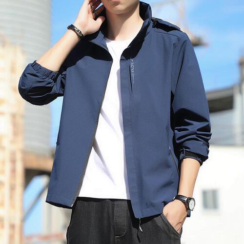 Men's Windproof Waterproof Outdoor Windbreaker Spring and Autumn Thin Jacket Trend Brand Tibetan Couple Single Layer Hiking Clothes for Women