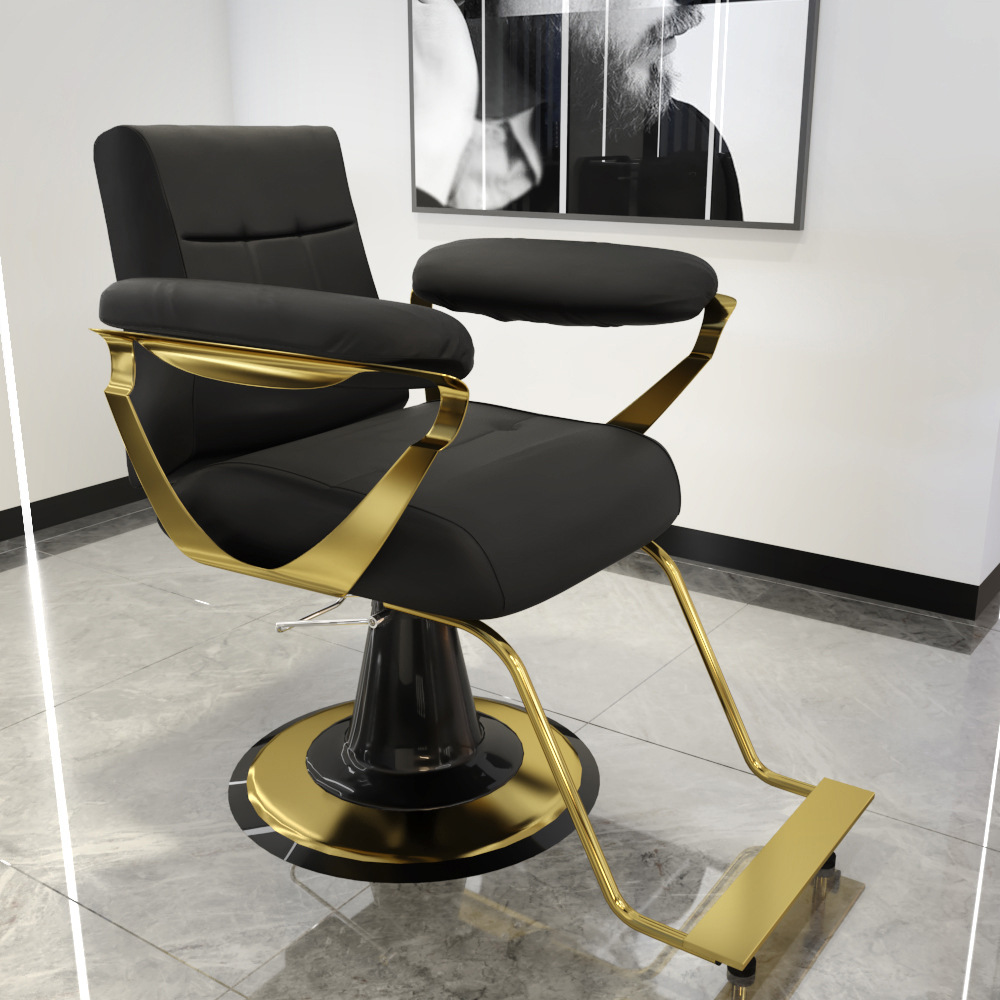 新款理髮店椅子髮廊專用剪髮座椅可升降旋轉理髮椅高端美髮店椅子
