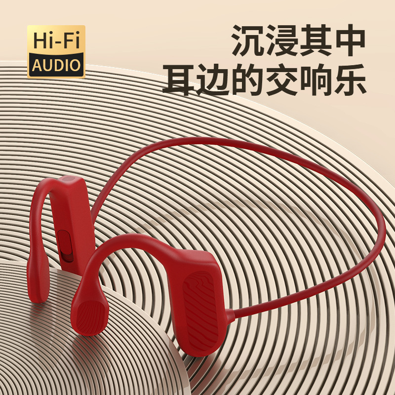 Auriculares Bluetooth inalámbricos no-en-oído deportes de conducción de audio montado en el oído ultra-largo de espera fábrica nuevo modelo privado 5,0