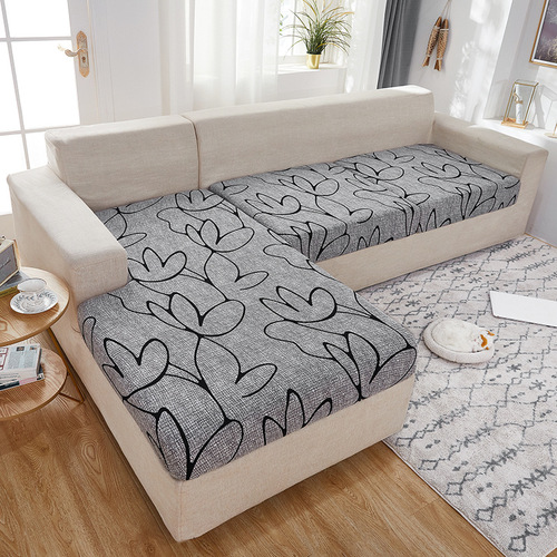 Cross-border new corn velvet printed sofa cushion cover lazy sofa cushion dust cover combination sofa cover wholesale