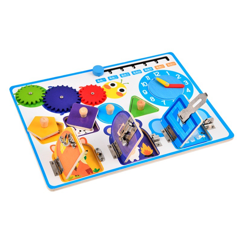 Nuevos materiales didácticos Montessori Educación Temprana juguetes educativos 1-2 años de edad 3 niños y niñas multifuncional bebé ocupado Junta