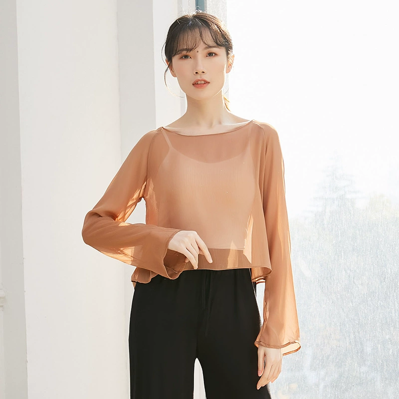 Новая Нефритовая шпилька Цветочная серия Пряжа Топ Современная Классическая Этническая рифма тела Йога Performance Foundation Одежда для обучения и практики для женщин