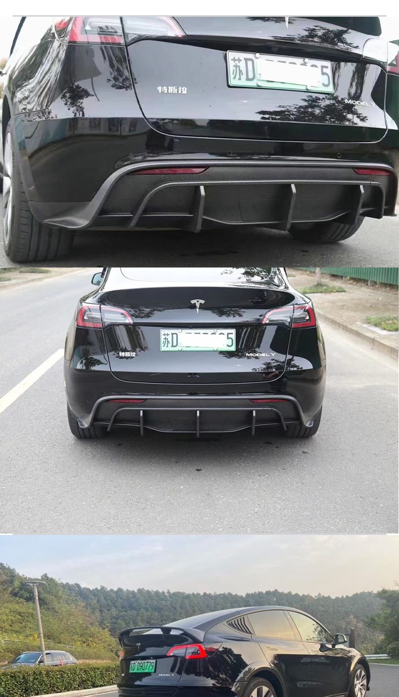 Suitable for Tesla Modely Rear Lip Modification Sports Black Warrior Can Hold Trailer Hook Replacement Non-Destructive Installation
