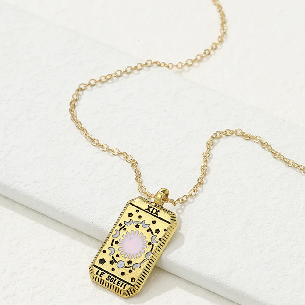 Amazon Twelve Constellation кулон ожерелье трансграничное модное популярное креативное Новое индивидуальное простое ожерелье ювелирные изделия для женщин