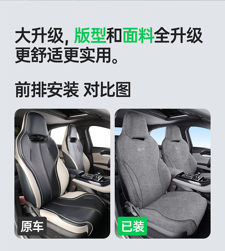 Byd Destroyer 05 Special Car Seat Cushion, Rams Perforated Breathable Full-Cover Anti-Slip Seat Cover