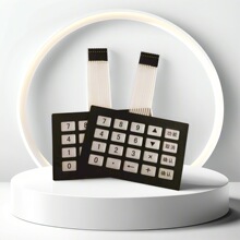 供应PVC开关面板 电子设备鼓包按键面贴 丝印pet银浆线路导电面贴