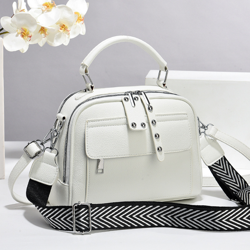Textura atmósfera bolsa de mano Casual multi-commuting mochila simple versátil multicapa bolso de hombro Handbag