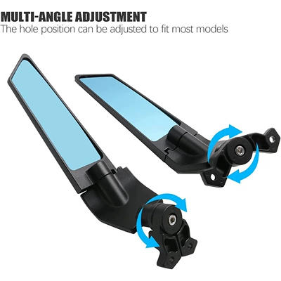car fixed wing rotatable, Motorcycle rearview mirror