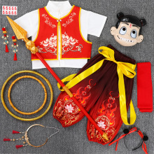 哪咤同款儿童套装之魔童降世服装cos衣服汉服新中式唐装日常可穿