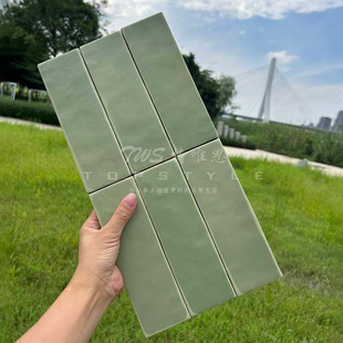 Tewei Retro Style All-Ceramic Handmade Tiles Kitchen Bathroom Wall Tiles Balcony Bathroom Toilet Tiles Floor Tiles