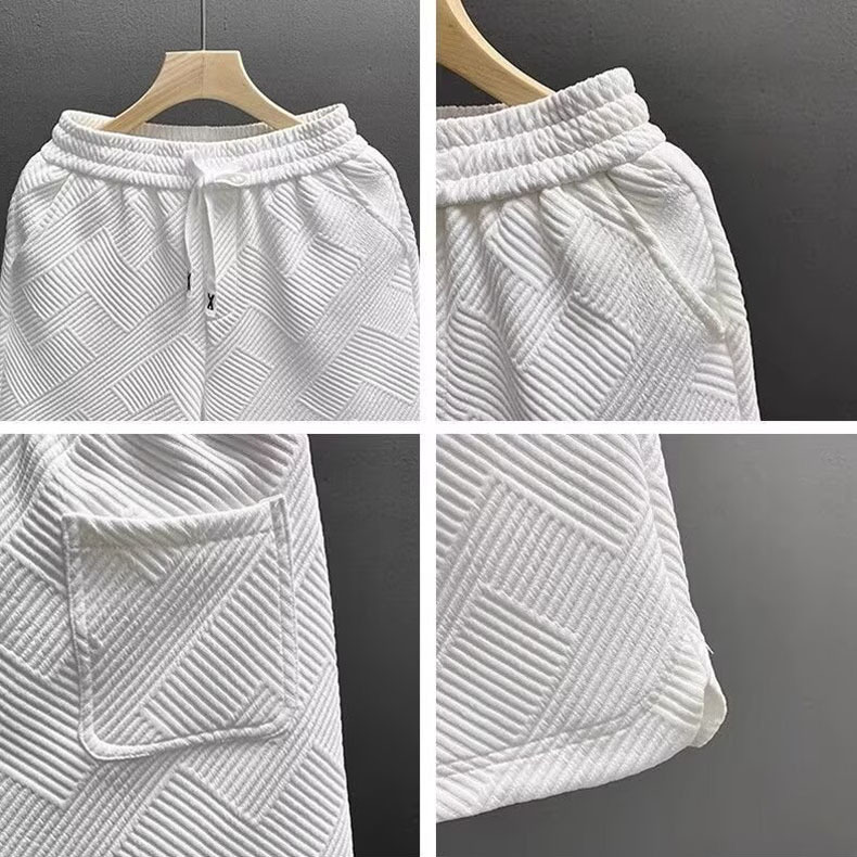 Pantalones cortos casuales universales para hombres, pantalones casuales tridimensionales de verano, pantalones de tendencia, pantalones rectos, pantalones de calzado, comercio exterior al por mayor transfronterizo