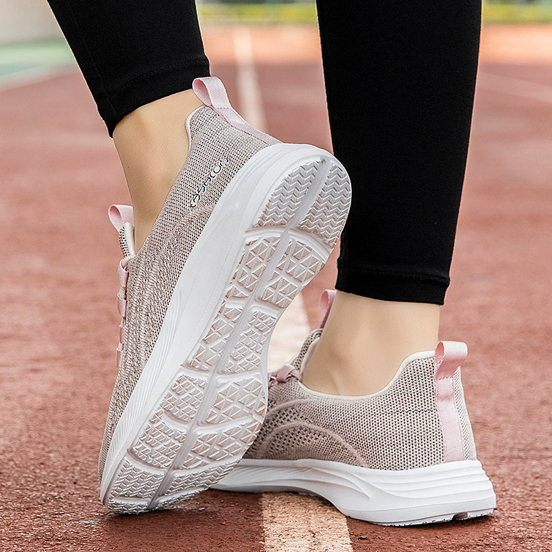 Старые пекинские тканевые туфли для женщин, амортизирующие кроссовки на мягкой подошве с попкорном, повседневная спортивная обувь с сеткой для женщин