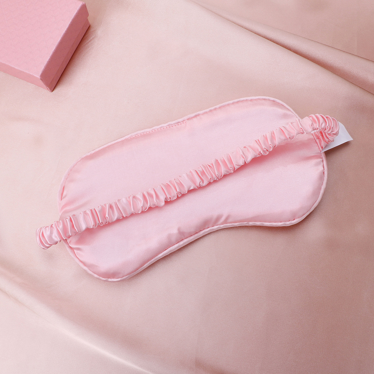 High-end Pink Eye Mask For Sleep, Simple Solid Colour Night Mask_voghion.com