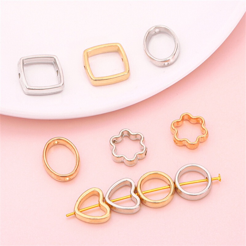Multi-specification CCB Plastic Hollow Large Hole Beads Electroplated Beads DIY Beaded Bracelet Earrings Crafts Jewelry Accessories Multi-specification CCB Plastic Hollow Large Hole Beads Electroplated Beads DIY Beaded Bracelet Earrings Crafts Jewelry Accessories