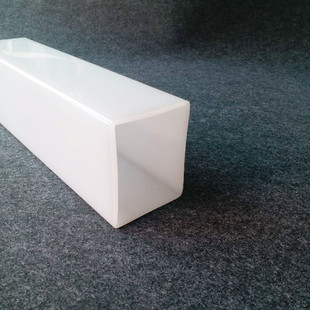 Customized Milky White Acrylic Square Light Diffusion Pmma Acrylic Square Tube for Lampshade Extruded Plastic Profile