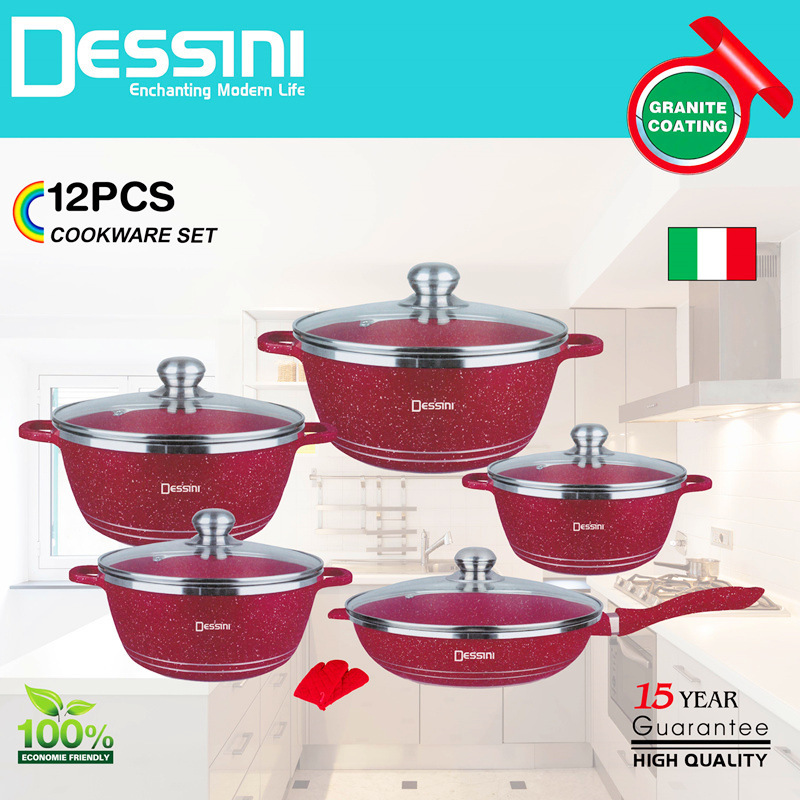 dessini 12-piece set Maifan stone pot no...