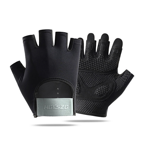 Amazon transfronterizo nuevo guante deportivo de fitness medio dedo ciclismo amortiguador anti-desgaste transpirable anti-deslizante guante anticapullo