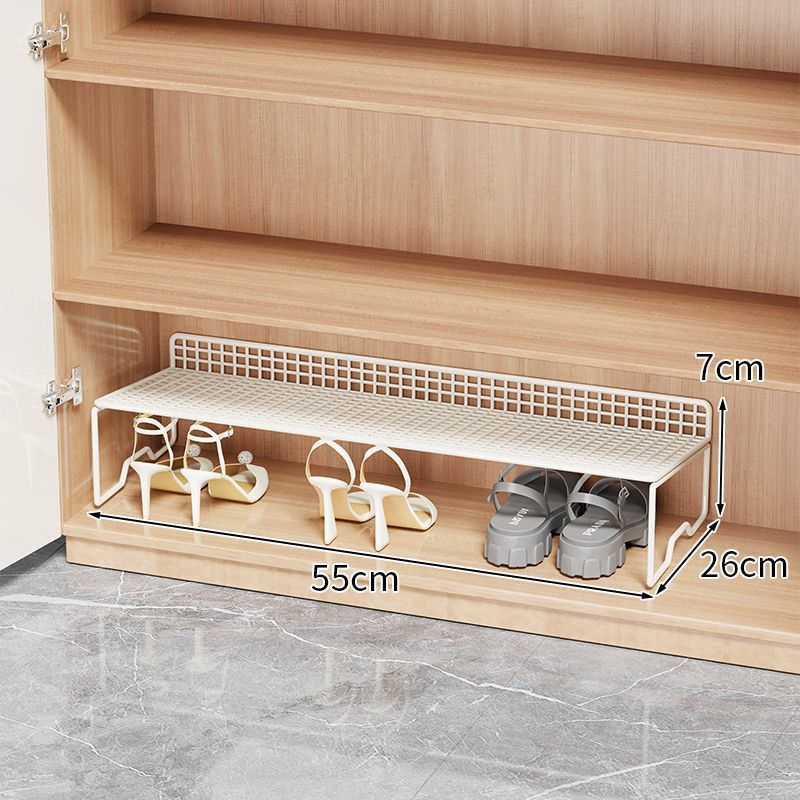 Estante de zapatos para ahorrar espacio para almacenar artefactos de zapatos caja de almacenamiento simple para almacenar estante de almacenamiento de cajas de zapatos con partición en capas dentro del gabinete de zapatos