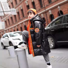 男童羽绒棉棉袄冬季2024新款加厚儿童外套中大童中长款男孩子棉服