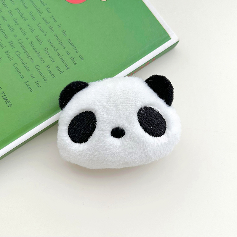 Muñeca de peluche creativa de dibujos animados colgante de panda gran panda blanco bolso lindo accesorios de niña horquilla accesorios para el cabello muñeca