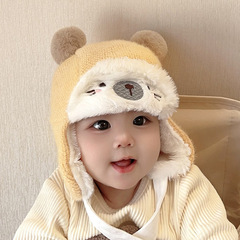 Baby hats for boys and girls in autumn and winter, Lei Feng hats, thickened and velvet, baby ear protection, warm, cute and super cute.