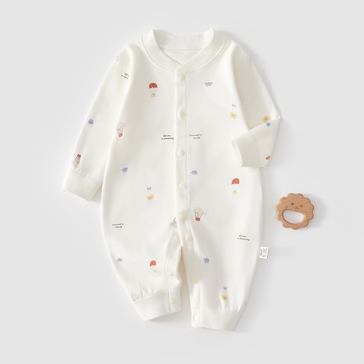 Baby Jumpsuit Newborn Clothes Pure Cotton Spring and Autumn Thin Pajamas Baby Autumn Clothes Autumn and Winter Underwear