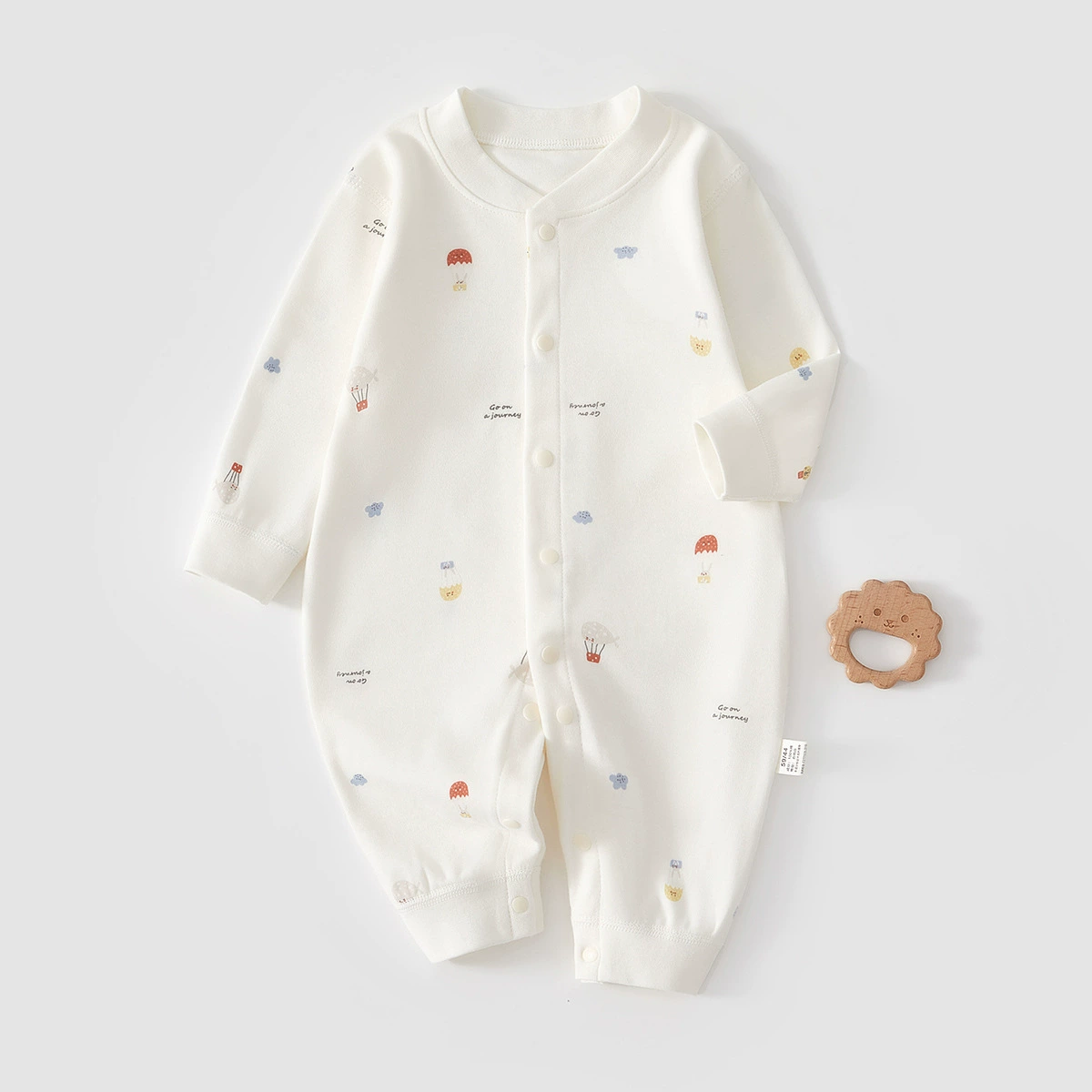 Детские комбинезоны Новорожденная одежда из хлопка весной и осенью тонкая пижама детское осеннее пальто осеннее и зимнее нижнее белье