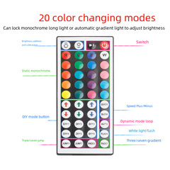 Cross-border direct supply 5050 RGB waterproof TV background remote control seven-color atmosphere light wholesale