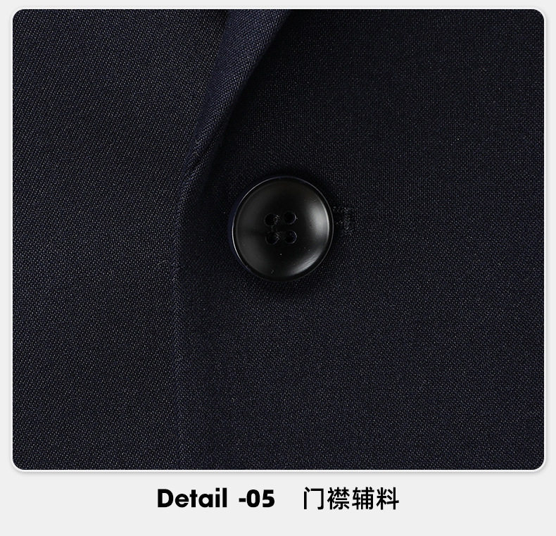 Bộ vest nam công sở dáng thon, áo vest một hàng cúc xẻ tà bên hông, phù hợp đi làm và dự đám cưới — Màu đen, Xanh navy, Đen xanh lục chi tiết 26