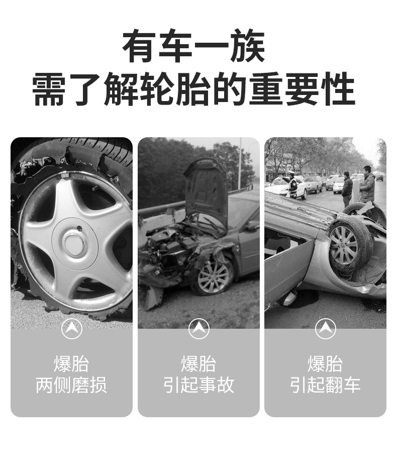 Suitable for Tire Pressure Gauge High-Precision Digital Digital Display Monitor with Tire Inflation Nozzle for Inflating and Inflating Cars
