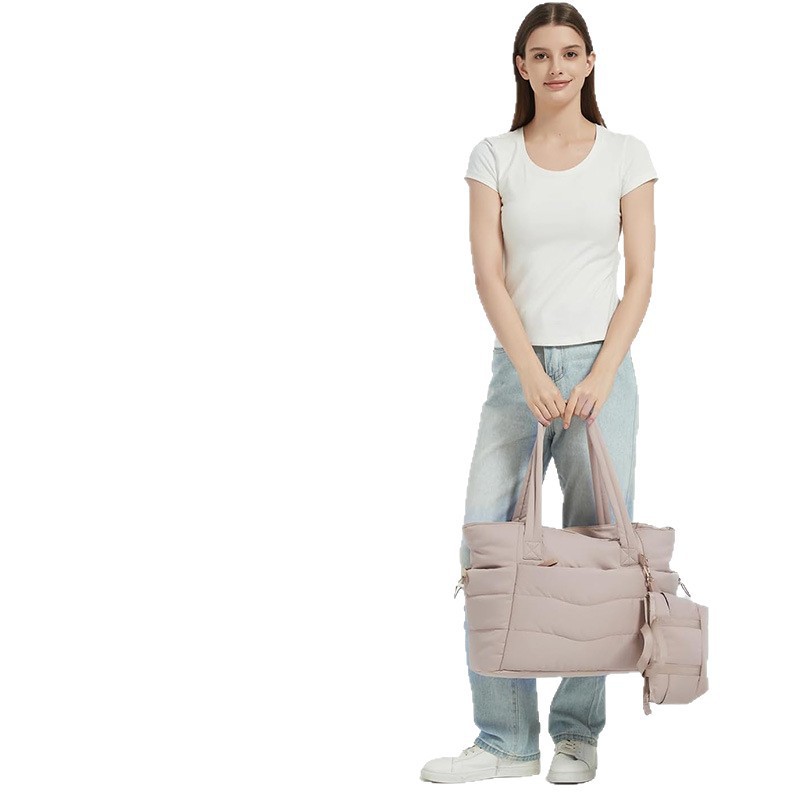 Amazon nueva bolsa de tote, bolsa de viaje de yoga de gran capacidad, bolso de hombro portátil ligero, bolso de moda casual