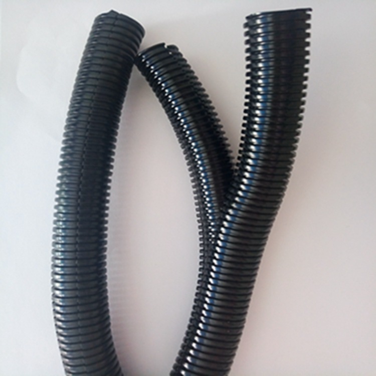 AD54.5双拼阻燃波纹管 PA6双开口电缆护线套管现货