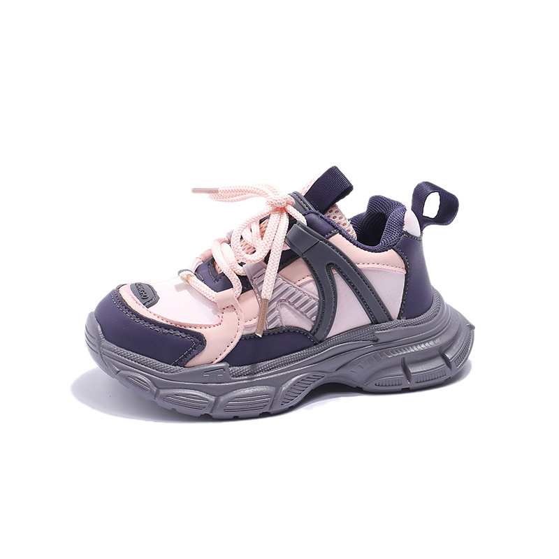 Zapatillas deportivas transpirables para niñas, modelo nuevo de otoño 2024, para niños mayores, estilo urbano moderno, venta al por mayor.