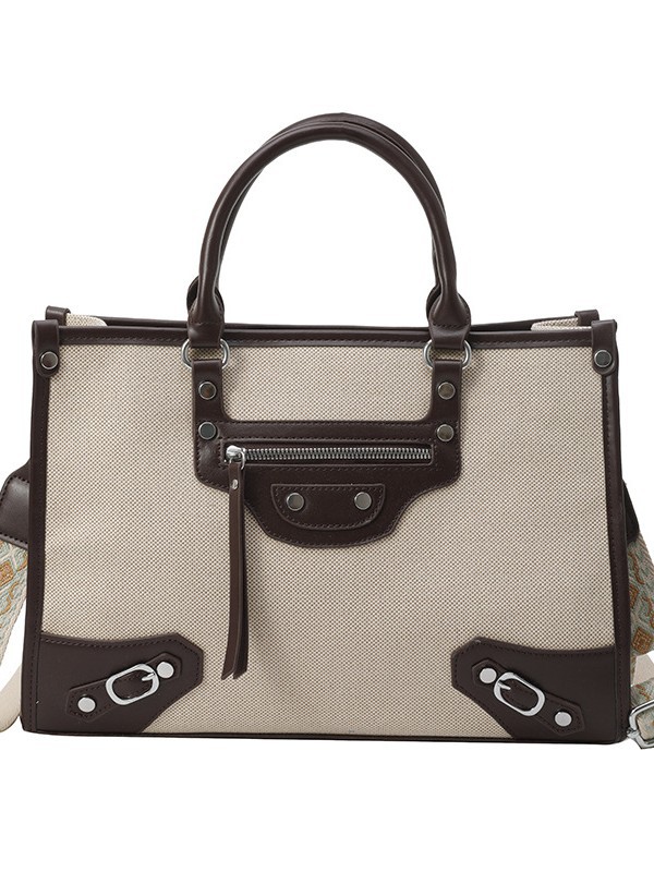 Bolsa de hombro retro remachado lujoso ligero versátil Volkswagen gran capacidad bolso de mano caliente locomotora cool mochila