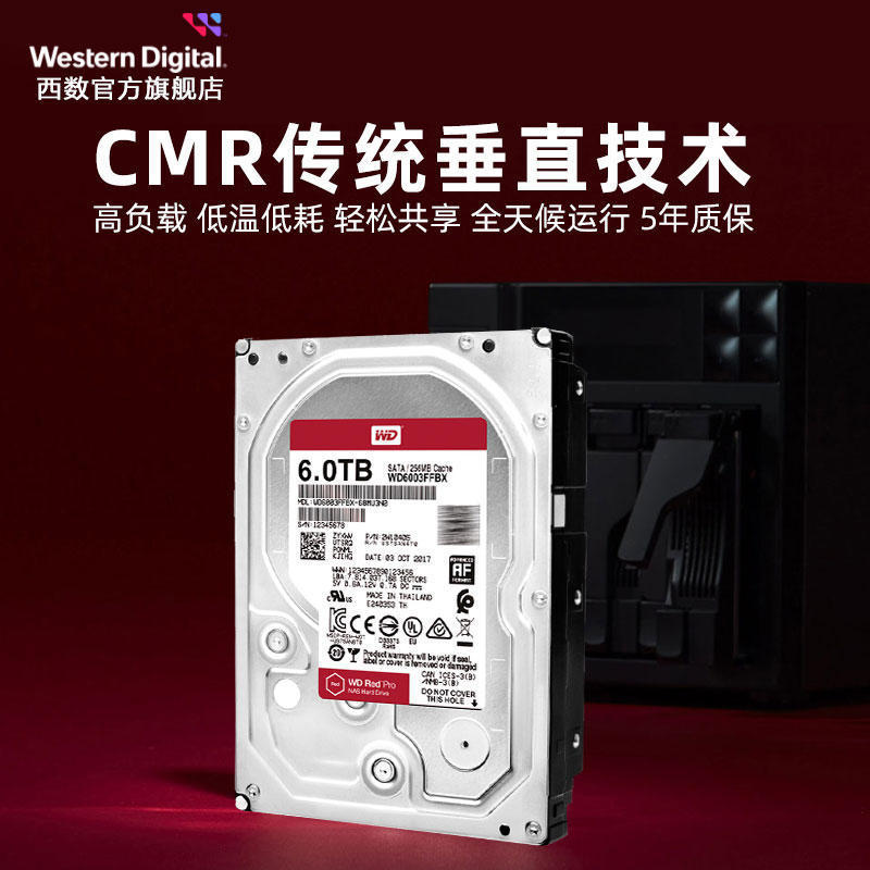 W&D 红盘3.5英寸nas硬盘红盘Pro 6T丨W&D6003FFBX丨垂直其他
