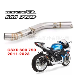 GSXR600 GSXR750 2011-2023 üçün motosiklet səsboğucusu, paslanmayan polad