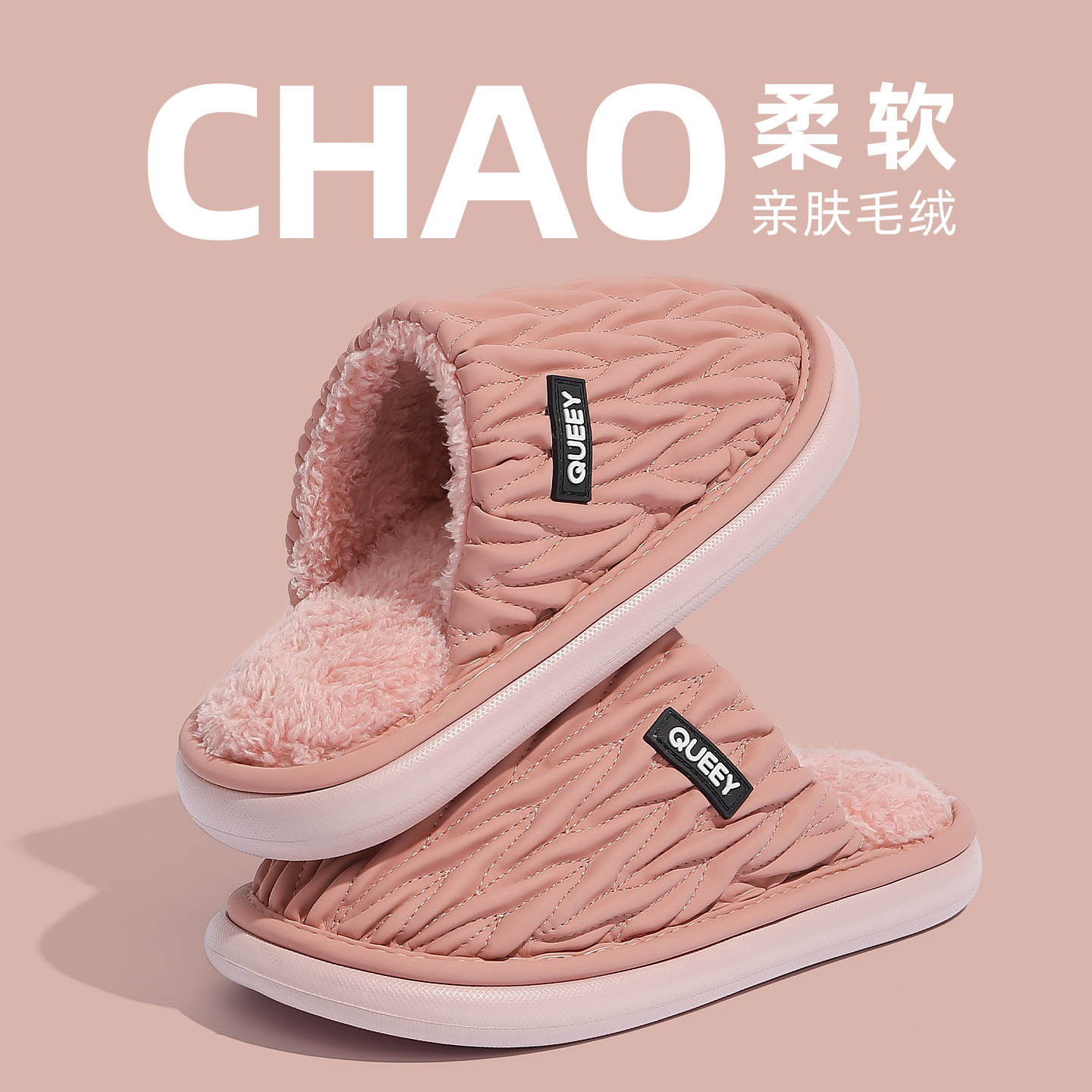 Pantofole in cotone per donna inverno 2025 nuova suola spessa antiscivolo più pantofole in cotone con punta impermeabile antibatterica antiodore calda in velluto per uomo