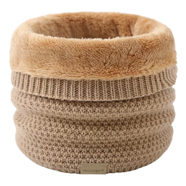 Winter men's and women's acrylic scarf fleece-lined warm collar cold protection strength high collar thickened wool single ring pullover collar