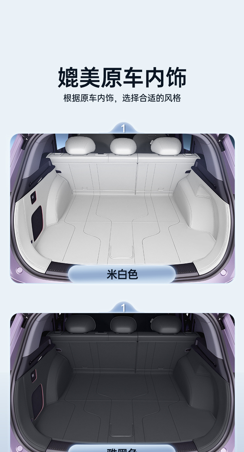 Suitable for Nissan Nx8 Trunk Mat, Full Surround, Nx8-Specific Interior Car Accessories, Modified Trunk Mat
