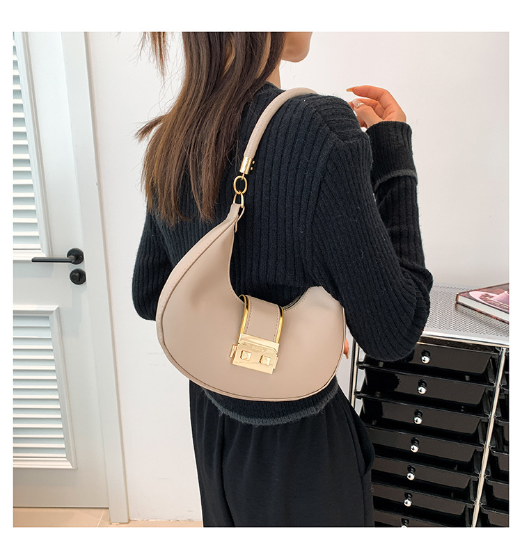 Retro Shoulder Bag For Women Crescent Armpit Bag Candy Colour_voghion.com