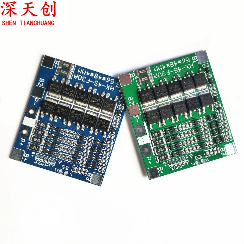 4-струнная 14,8 V литиевая батарея защитная пластина с сбалансированной четырехструнной 12,8 v литий-железо-фосфатная батарея защитная пластина 30A