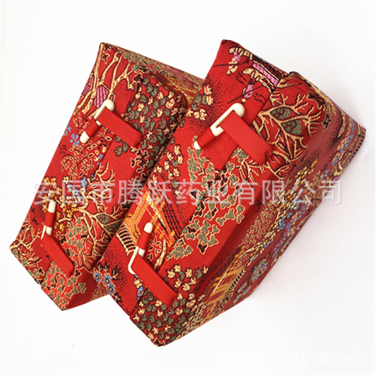 Red Hexagonal Gift Box Set 6 Piece Brocade Jewelry Packaging Empty Boxes key features