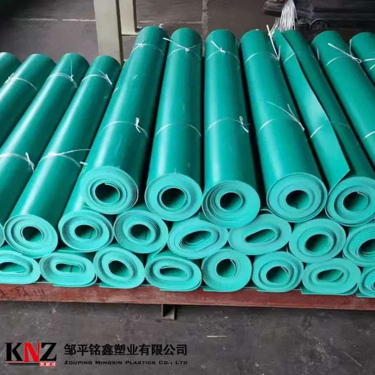 高档PVC软板绿色白色阻燃耐候PVC塑料板 氧化槽酸碱槽用软胶板