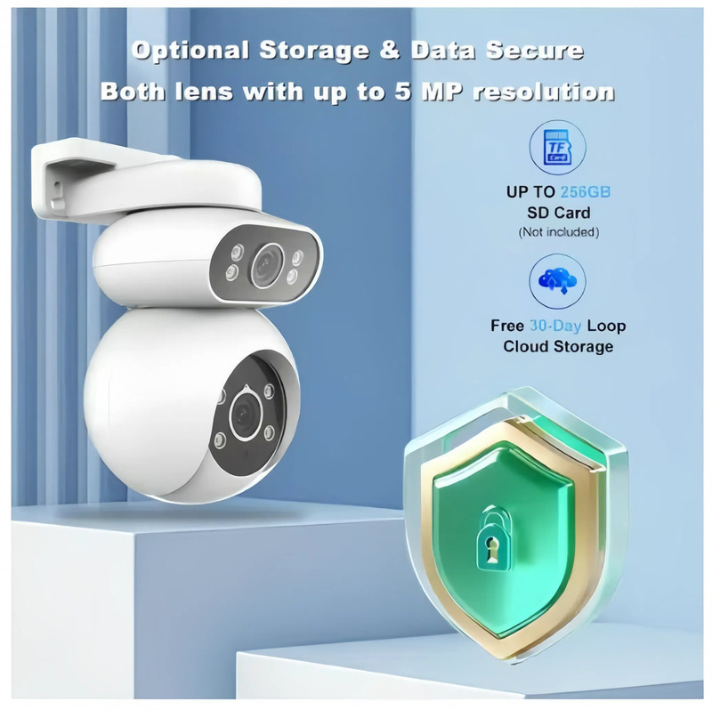 Outdoor 4g Waterproof Security Camera Wifi Full-Color Night Vision 360-Degree High-Definition Monitor Night Vision High-Definition