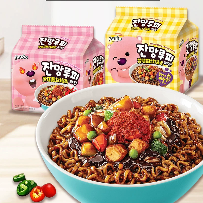 Южная Корея импортирует лапшу с жареным соусом Mangluby Корейская пряная лапша быстрого приготовления лапша быстрого приготовления с лапшой быстрого приготовления 440 г