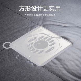 Floor drain deodorant silicone mat toilet sewer simple transparent floor drain cover kitchen toilet deodorant mat
