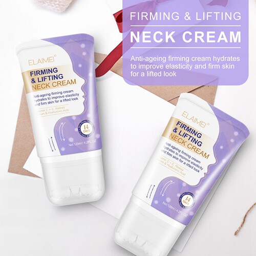 ELAIMEI Elastic Firming Neck Cream Double Roller V-shaped Neck Beauty Cream Diminishes Neck Lines Lifts and Firms Neck Lines Neck Cream